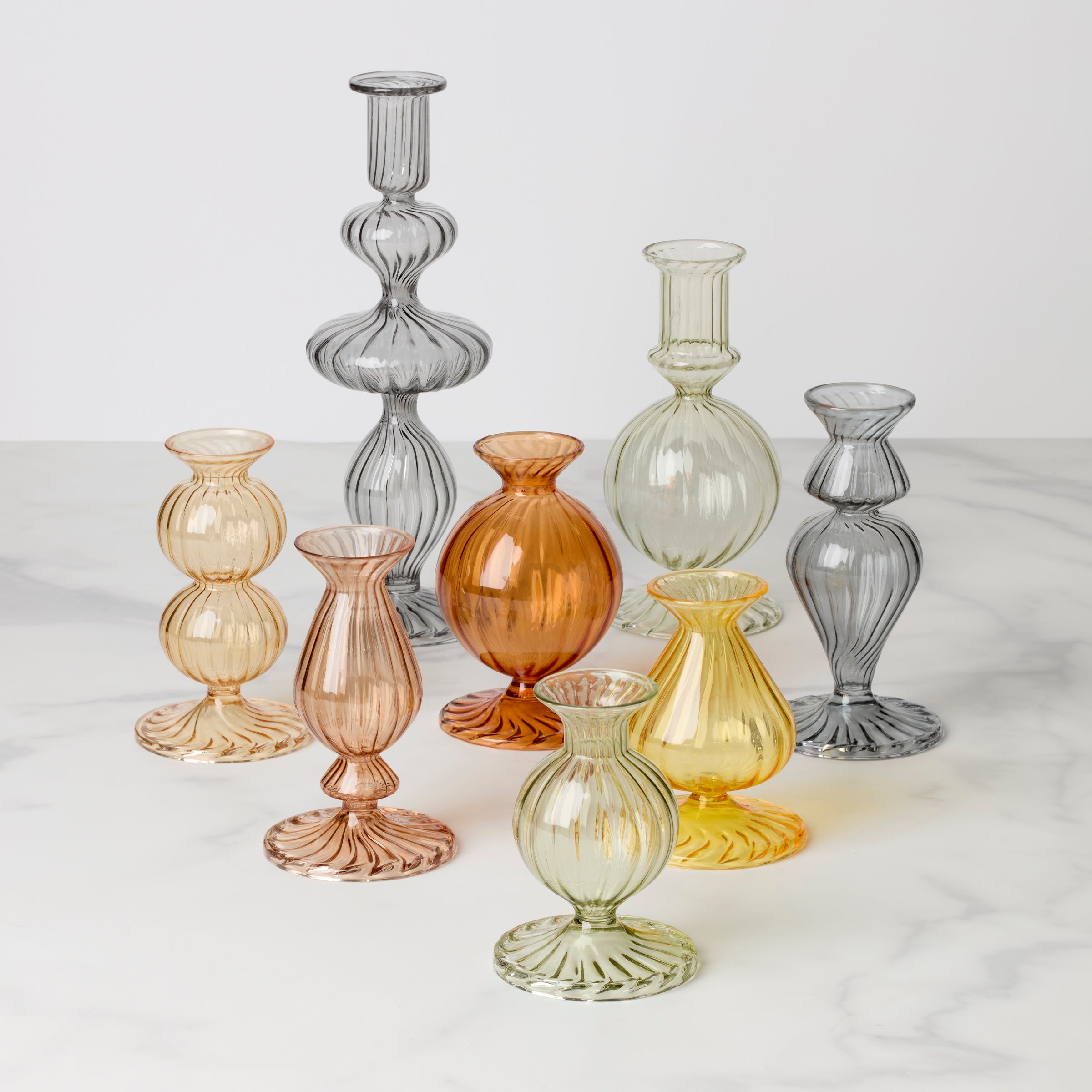 Nalia Candlestick Holder - Parakeet